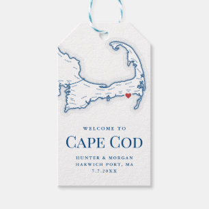 Elegante Wychmere Beach Club huwelijksontvangst Cadeaulabel
