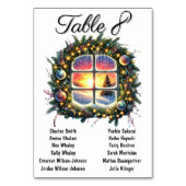 Elegante Xmas Trouwtafel Zitting Grafiek Kaarten (Voorkant)