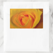 Elegante Yellow Rose foto Rechthoekige Sticker (Tas)