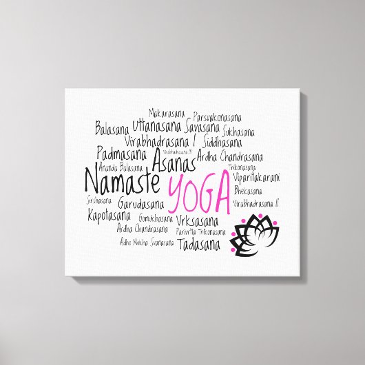 Elegante Yoga Decor Canvas Afdruk (Voorkant)
