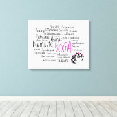 Elegante Yoga Decor Canvas Afdruk (Insitu (Houten vloer))