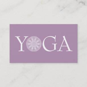 Elegante Yoga Instructeur Kaart   Mandala Design Visitekaartje