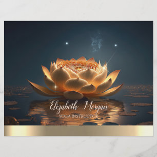 Elegante Yoga Instructeur Lotus Dark Flyer