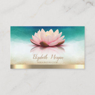 Elegante Yoga-instructeur Lotus Visitekaartje