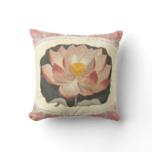 Elegante  Yoga Lotus Blossom Peach Damask