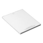 Elegante yogaleraar grijze lotusbloem  notitieblok (Schuin)