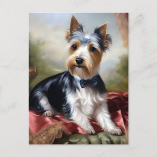 Elegante Yorkshire Terrier Beauty Briefkaart