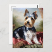Elegante Yorkshire Terrier Beauty Briefkaart (Voorkant / Achterkant)