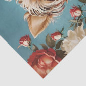 Elegante Yorkshire Terrier Portrait Roos Tuin Tissuepapier (Detail)
