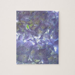 Elegante zacht licht paarse bloemen paarse hortens legpuzzel