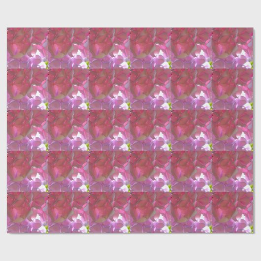 Elegante zacht roze bloemblaadjes roze hortensia's cadeaupapier (Vlak)