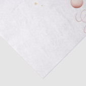 Elegante Zacht Roze Waterverf Vrolijke Kerstboom Tissuepapier (Detail)