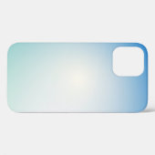 Elegante zachte blauwe en witte ombre Case-Mate iPhone case (Achterkant (horizontaal))