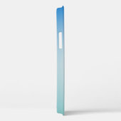 Elegante zachte blauwe en witte ombre Case-Mate iPhone case (Achterkant / Rechts)