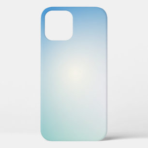 Elegante zachte blauwe en witte ombre Case-Mate iPhone case