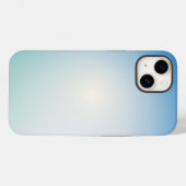 Elegante zachte blauwe en witte ombre Case-Mate iPhone case (Achterkant (horizontaal))