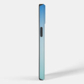 Elegante zachte blauwe en witte ombre Case-Mate iPhone case (Achterkant / Rechts)