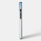 Elegante zachte blauwe en witte ombre Case-Mate iPhone case (Achterkant / Links)