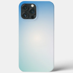 Elegante zachte blauwe en witte ombre Case-Mate iPhone case