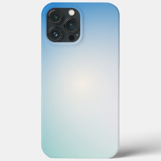 Elegante zachte blauwe en witte ombre Case-Mate iPhone case (Achterkant)