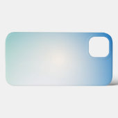 Elegante zachte blauwe en witte ombre Case-Mate iPhone case (Achterkant (horizontaal))