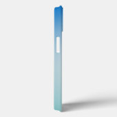 Elegante zachte blauwe en witte ombre Case-Mate iPhone case (Achterkant / Rechts)