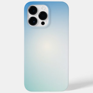 Elegante zachte blauwe en witte ombre Case-Mate iPhone 14 pro max hoesje