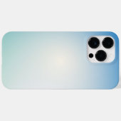 Elegante zachte blauwe en witte ombre Case-Mate iPhone case (Achterkant (horizontaal))