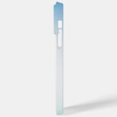 Elegante zachte blauwe en witte ombre Case-Mate iPhone case (Achterkant / Links)