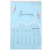 Elegante zachte bloemenaesthetic kalender (Jan 2027)
