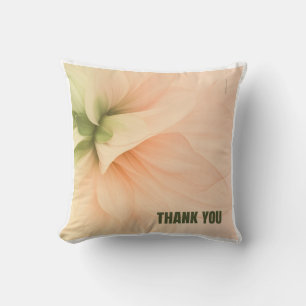 Elegante zachte bloemenkussen "Dank je" sierkussen