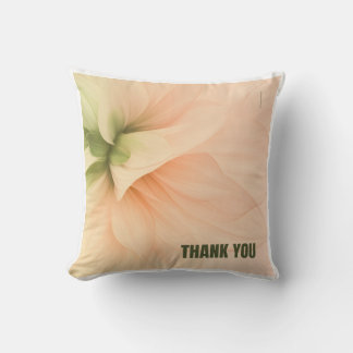 Elegante zachte bloemenkussen "Dank je" sierkussen