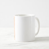 Elegante zachte bloemige bedank koffiemok (Voorkant rechts)
