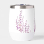 Elegante zachte blos lavendel bloemige bruiloft (Voorkant)