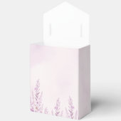 Elegante zachte blos lavendel bloemige bruiloft bedankdoosjes (Open)