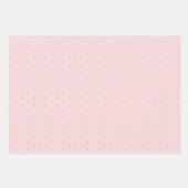 Elegante zachte blush polka dot cadeaupapier (Voorkant 3)