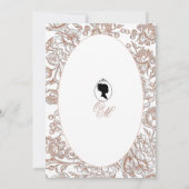 Elegante zachte botanische tuin Bridgerton-huwelij Kaart (Achterkant)