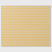 Elegante zachte gele lichtgrijze crème strepen cadeaupapier (Vlak)