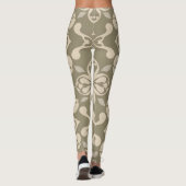 Elegante Zachte Kleur Leggings met Naadloos Patroo (Achterkant)
