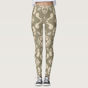 Elegante Zachte Kleur Leggings met Naadloos Patroo