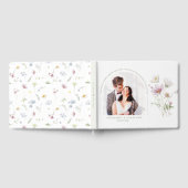 Elegante zachte pastel Wildflower Botanische bruil Gastenboek (Volledig)