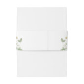 Elegante zachte pastel Wildflower Botanische bruil Uitnodigingen Wikkel (Achterkant Voorbeeld)