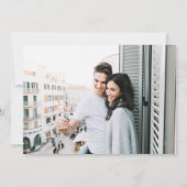 Elegante Zachte Pastel Wildflower Foto QR code Save The Date (Achterkant)