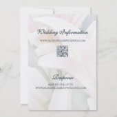 Elegante Zachte Romantische Bloemige Lelie Script Kaart (Achterkant)