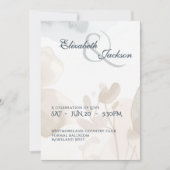 Elegante zachte romantische botanische script brui kaart (Voorkant)