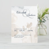 Elegante zachte romantische botanische script brui kaart (Staand voorkant)
