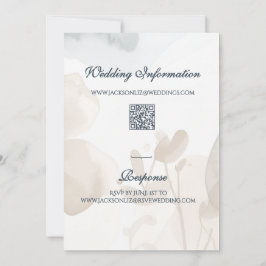 Elegante zachte romantische botanische script brui kaart