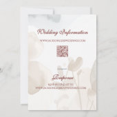 Elegante zachte romantische botanische script brui kaart (Achterkant)