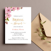 Elegante zachte roze bloemen gouden bruidsmeisje s kaart