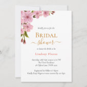 Elegante zachte roze bloemen gouden bruidsmeisje s kaart (Voorkant)